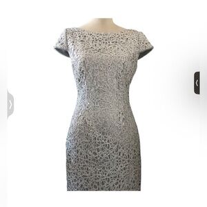 Simply Liliana Silver Sequin Mini Dress
